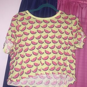 Watermelon crop top